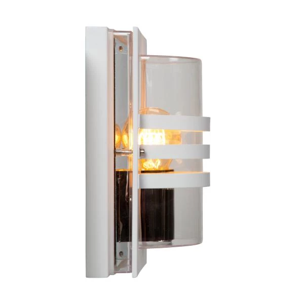 Lucide PRIVAS - Wall light Outdoor - 1xE27 - IP44 - White - detail 2